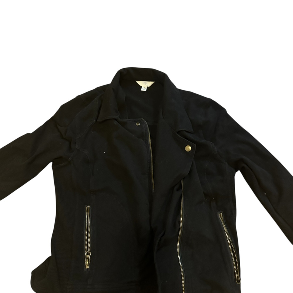 Elegant Black Jacket with Gold Accents